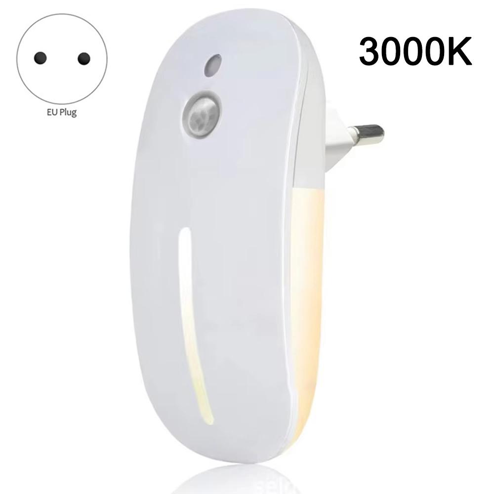 Светодиодный ночник с датчиком движения, беспроводной штекер, ЕС 220 В, ночник для коридора, ЕС штекер