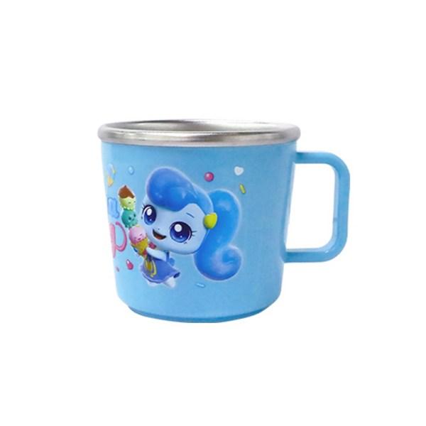 Leburn Children's Sweet and Sour Catch Tinipping Non-slip Stainless Steel Handle Cup, Shaping, 1 Piece