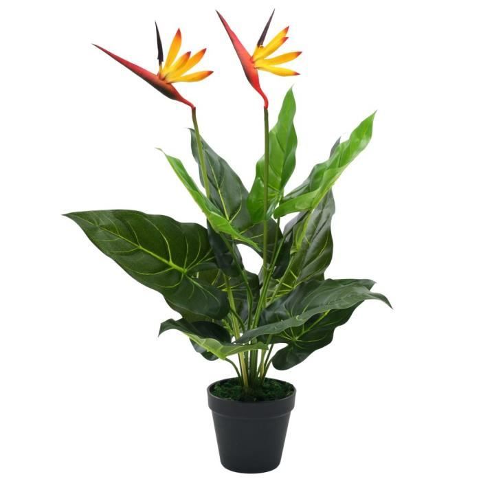 Artificial Plant - vidaXL - Strelitzia Reginae - Bird of Paradise - 66 Cm - Green