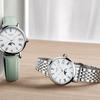 Longines Серия 'Наследие часового искусства' Кварцевый механизм Водонепроницаемость 30 м Женские часы Швейцарские часы 30 мм Белый циферблат Корпус из нержавеющей стали L4.330.4.11.6