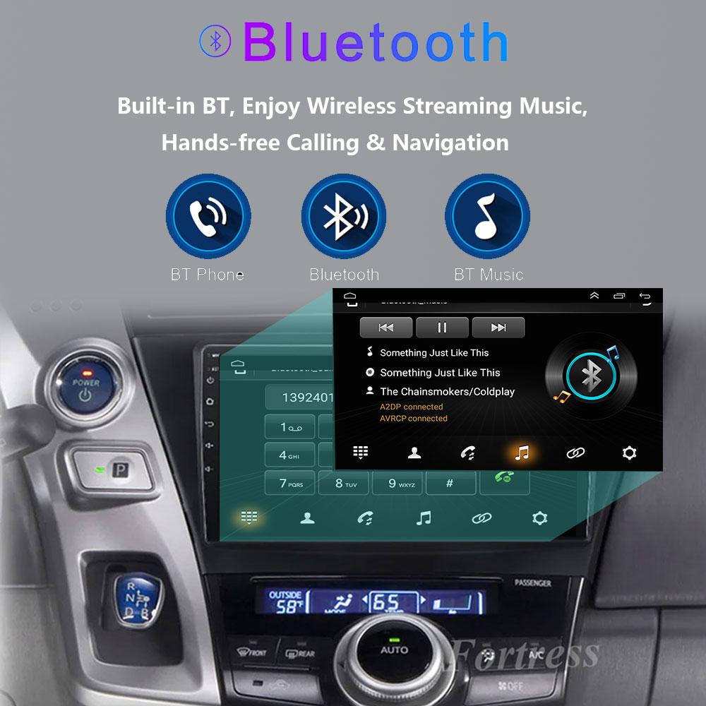 Автомобильное радио Android для TOYOTA PRIUS V PLUS ALPHA 2012-2017 LHD/RHD Мультимедийный видеоплеер Bluetooth 5G DVD Wifi USB GPS Дисплей