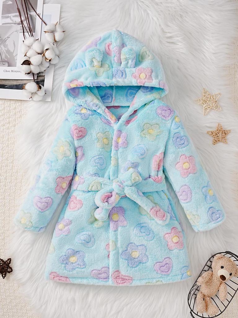 Детский утолщенный халат из кораллового флиса – Фланелевый халат для мальчиков и девочек, размеры от младенческого до среднего, подходит для всех сезонов