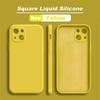 Роскошный оригинальный квадратный жидкий силиконовый чехол для Iphone 12 13 11 Pro Max Mini X Xr Xs Max 7 8 6s Plus Se 2 противоударный мягкий чехол