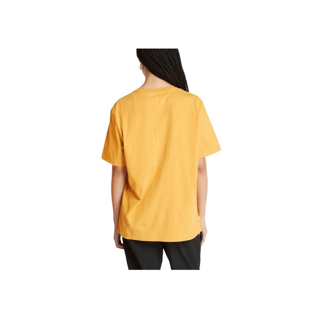 Timberland Футболка унисекс с коротким рукавом и круглым вырезом, с принтом в виде букв, цвет «желтый» A27YF-723