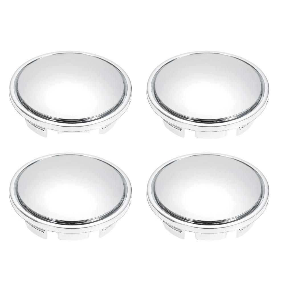 4pcs ABS Wheel Center Hub Caps Silver Tone Rim Hub Caps Durable Hub Cap Covers Universal Fit