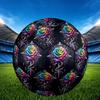 1pc Rainbow Rose Cross Size 5 Soccer Ball Professional Match Training Football Indoor &Outdoor Sports Ball Lightweight Durable m6519