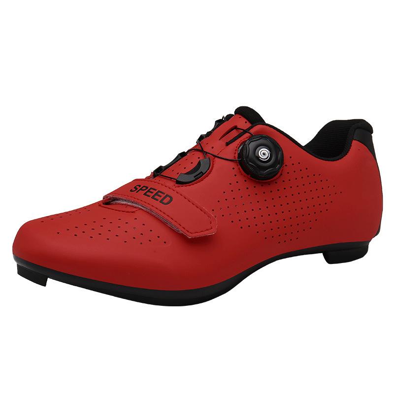 Новые велотуфли с замками, мужские и женские туфли для шоссейного велоспорта, мощные гоночные туфли, велотуфли с жесткой подошвой и замками