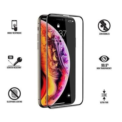 Закаленное Стекло для iPhone XR, [3D Полное Покрытие] [Твердость 9H] Защита Экрана от Царапин Стеклянная Пленка для iPhone XR [6.1 Дюйма] F0CE94