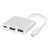 USB C HUB Adaptateur HDMI Pour Macbook Pro GOOJODOQ Hub USB Type C Vers HDMI 4K USB 3.0 Port Avec Alimentation USB-C Argent