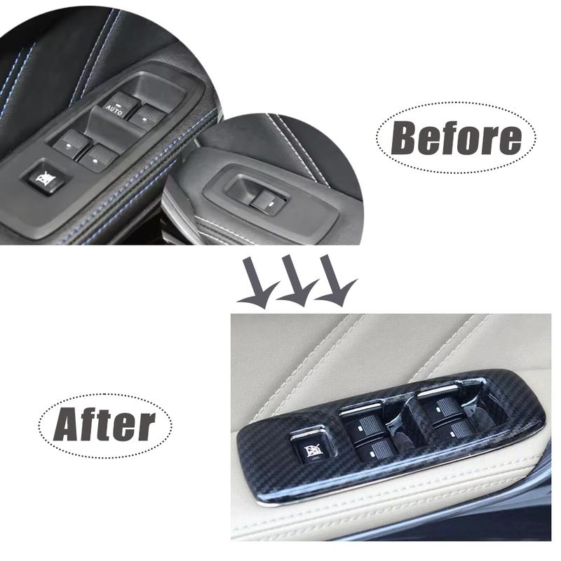 4pcs For Ford Ranger Everest Endeavor 2015 2016 2017 2018 Window Switch Panel Frame Covers Trim Stickers