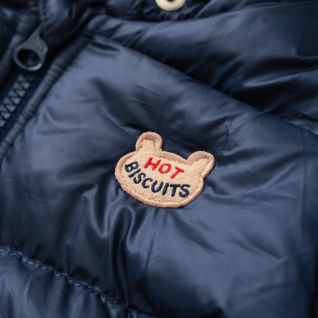 Miki House Hot Biscuits Gooseley Material Jumper, Kids' Baby Clothes, Boys and Girls, 80cm, Navy Blue, 73-3704-381