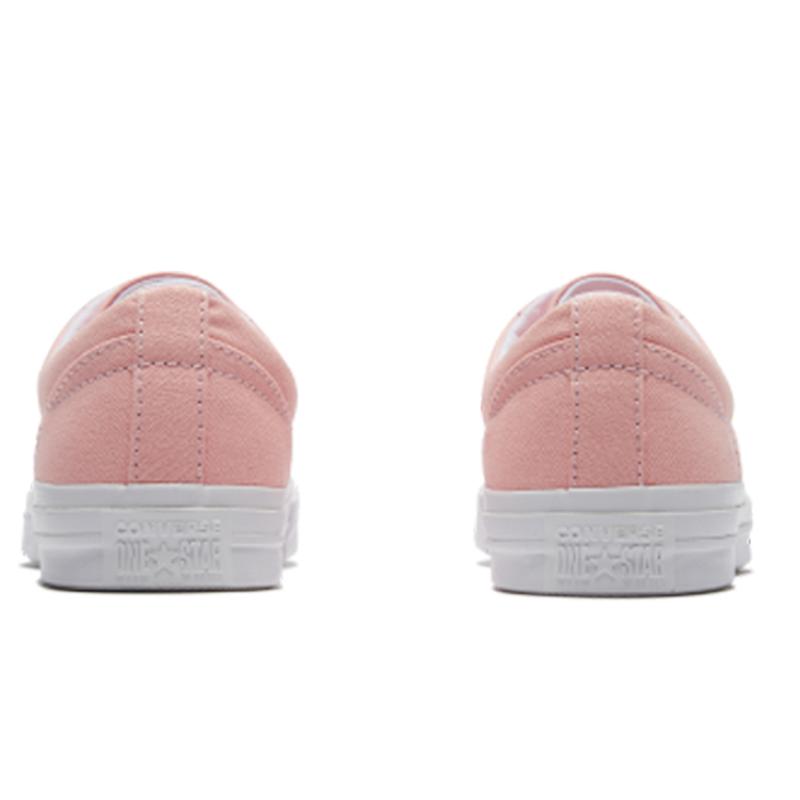 Converse Кеды One Star Classic Универсальные Нескользящие Износостойкие Легкие Низкие Женские Розовые Белые