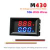 10A/50A/100A Digital Voltmeter Ammeter Dual LED Display Voltage Current Meter Multifunctional Digital Volt Meter Instrument Tool