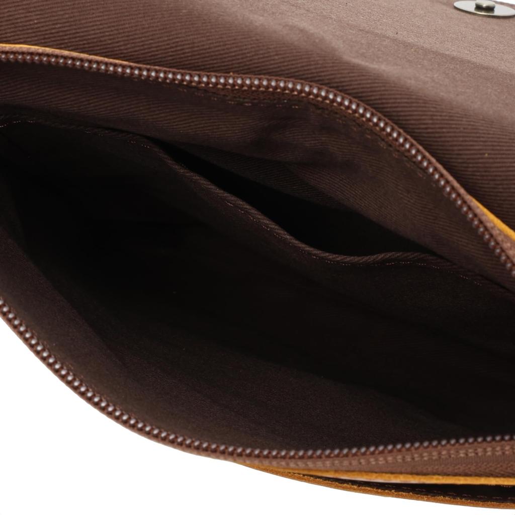 Мужская маленькая наплечная сумка Muddy Jack Soup, Натуральная кожа, Коровья кожа, Простой дизайн, Сделано в Японии, Нет. 76158, Верблюжий, MJS, Коричневый