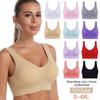 Women's Shockproof Sports Bra: Large Size, Deep U-Strap, Padded Yoga Vest Without Steel Ring