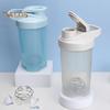 Protein Shaker Cup with Blender Ball 500ml Wide Mouth Shaker for Easy Mixing Portable Whey Protein Shaker Bottle for Sports Travel Camping