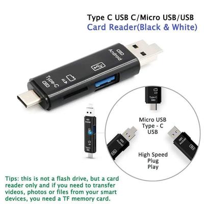 5-в-1 USB 3.1 Картридер Высокоскоростной SD TF Micro SD Картридер Type C USB C Micro USB Память OTG Карты Внешний Адаптер-Ридер