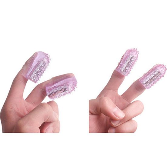 Finger Vibrator Skin-friendly Waterproof Mini Powerful Finger Vibrator for Sex