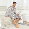 Men's Shawl Collar Robes Full Length Fleece Plush Bathrobes Soft Spa House Coat with Pockets Fluffy Spa Robes Unisex Winter Cozy Warm Spa Long Robe