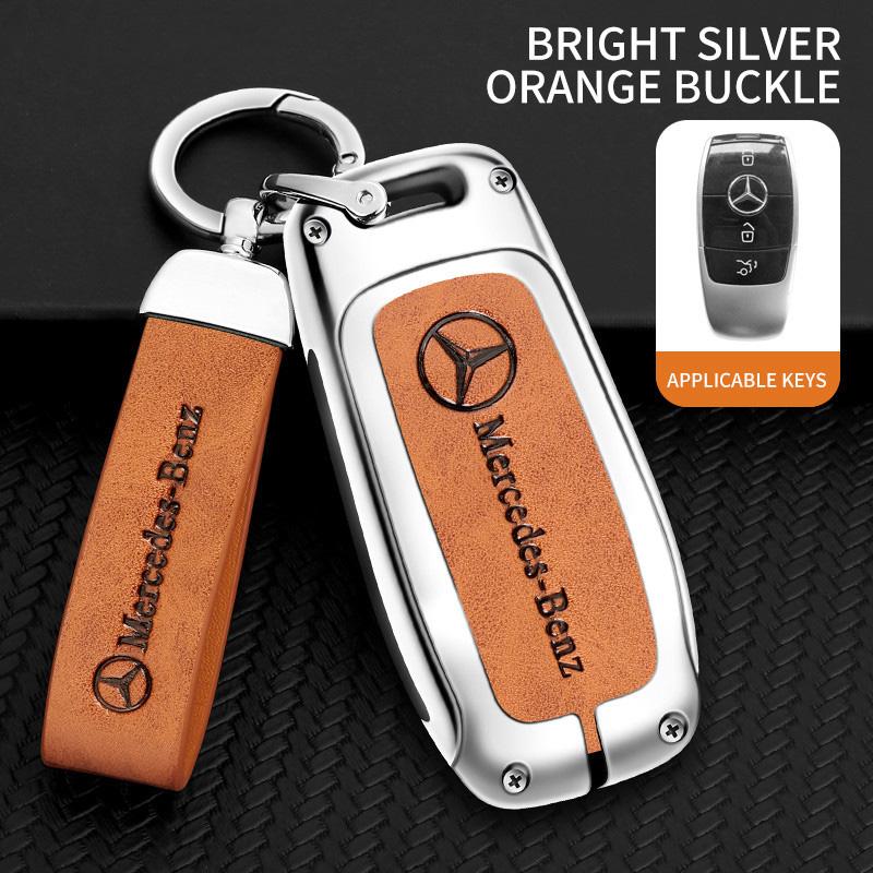 Car Key Case Covers For Mercedes Benz A C E S G Class GLC CLE CLA GLB GLS W177 W205 W213 W222 X167 AMG Auto Keychian Accessories QQ75