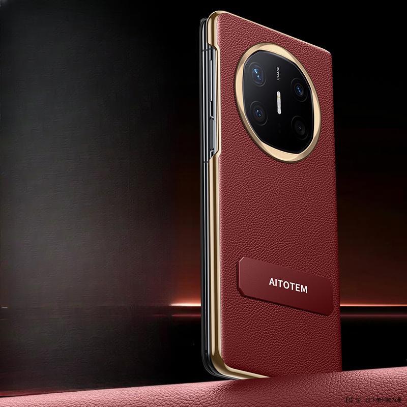 Чехол для телефона Huawei Matex6 Вращающаяся подставка Все включено Умное окно X6 Противоударная откидная крышка Бизнес Однотонный кожаный чехол
