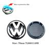 HIJK1 Emblems 4pcs 55mm 56mm 65mm 70mm For Volkswagen VW MK5 Golf Passat Jetta Styling Car Wheel Center Caps Hubcap Cover 3B7601171 1J