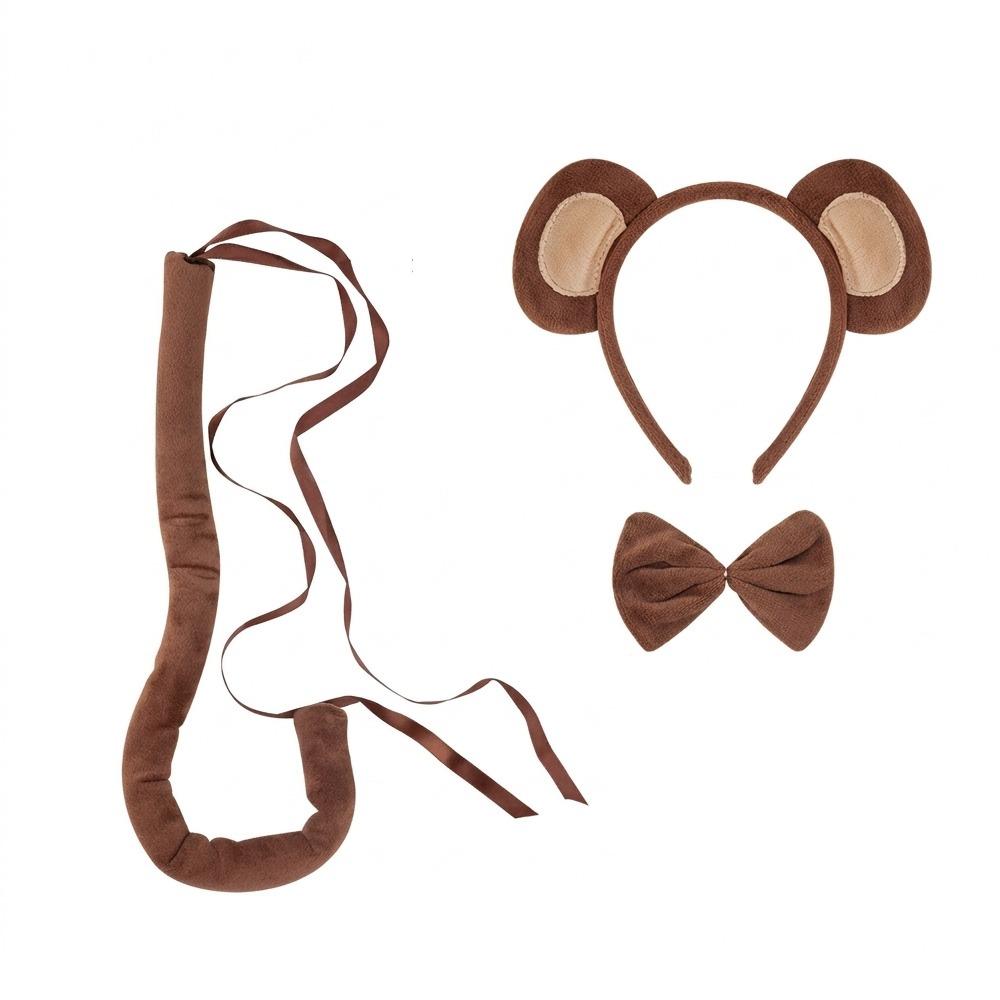 Unique Kids Monkey Headband Funny Animal Costume Props Monkey Ear Headband Cosplay Performance