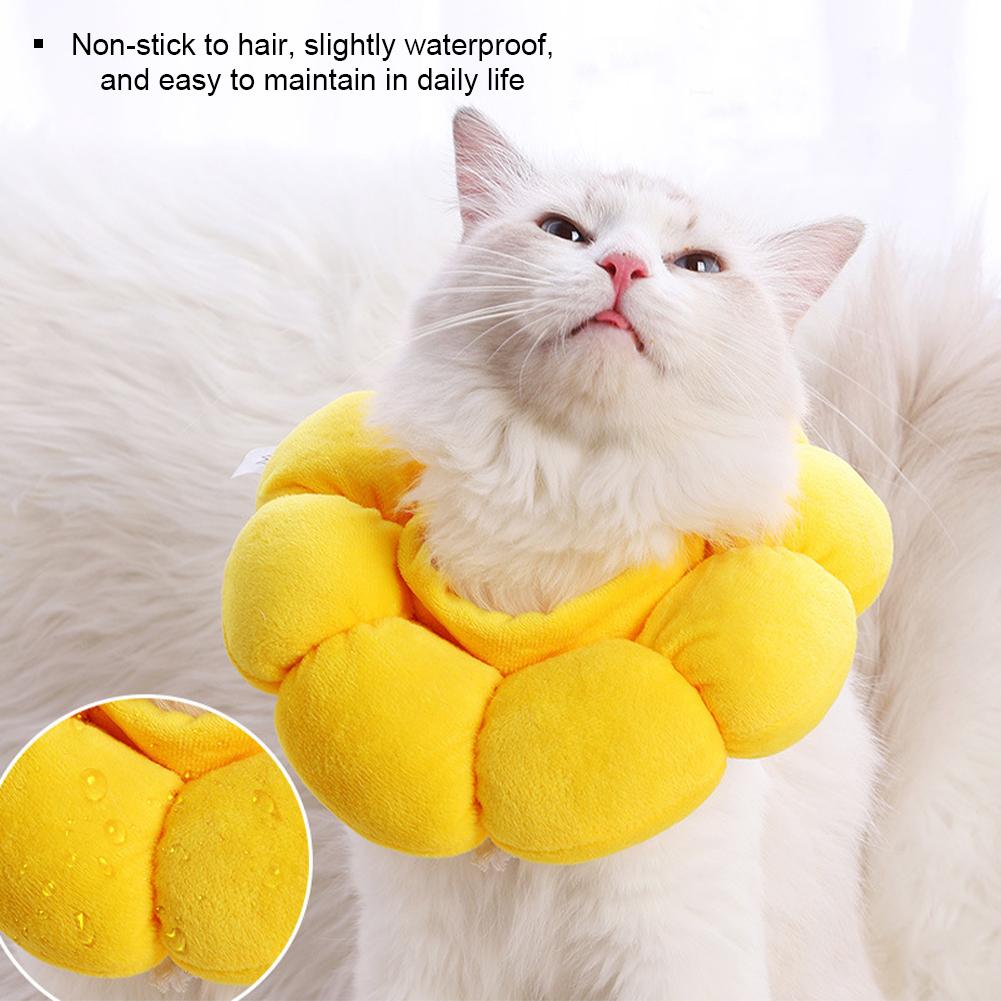 Электронный ошейник для кошек, защита от перегрева, ошейник Elizabeth, регулируемый ошейник из хлопковых смесей с принтом, круг Elizabeth для кошек