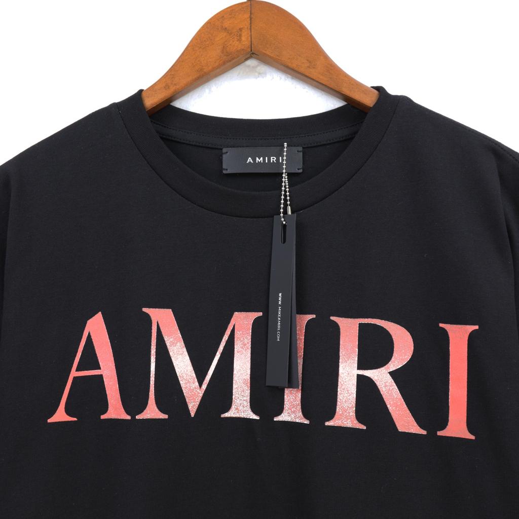 2210 Amiri 2025 Summer New Men's and Women's Loose High Quality Cotton Plus Size T-shirt Couple T-Shirt