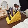 Cute Desktop Storage Rack 3 Grids Makeup Brush Bucket Stationery Organizer  Household