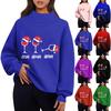 Women's Sweatshirt Sports Flannel Sweatshirt Long Sleeve Top Casual V-Neck Sweatshirt
