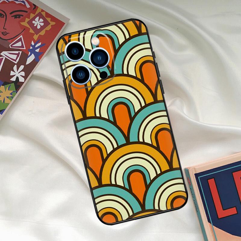 Retro Stripes Aesthetic Vintage Case For iPhone 15 14 13 12 11 Pro Max XR X XS Max 7 8 Plus SE 2020 12 13 Mini Back Cover