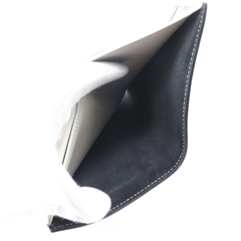 CELINE Medium strap Bi-Fold Wallet Black / beige Calfskin Women Used