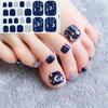 Heart Moon Leaf Waterproof Toe Nail Stickers Full Cover Decals Adhesive Wraps