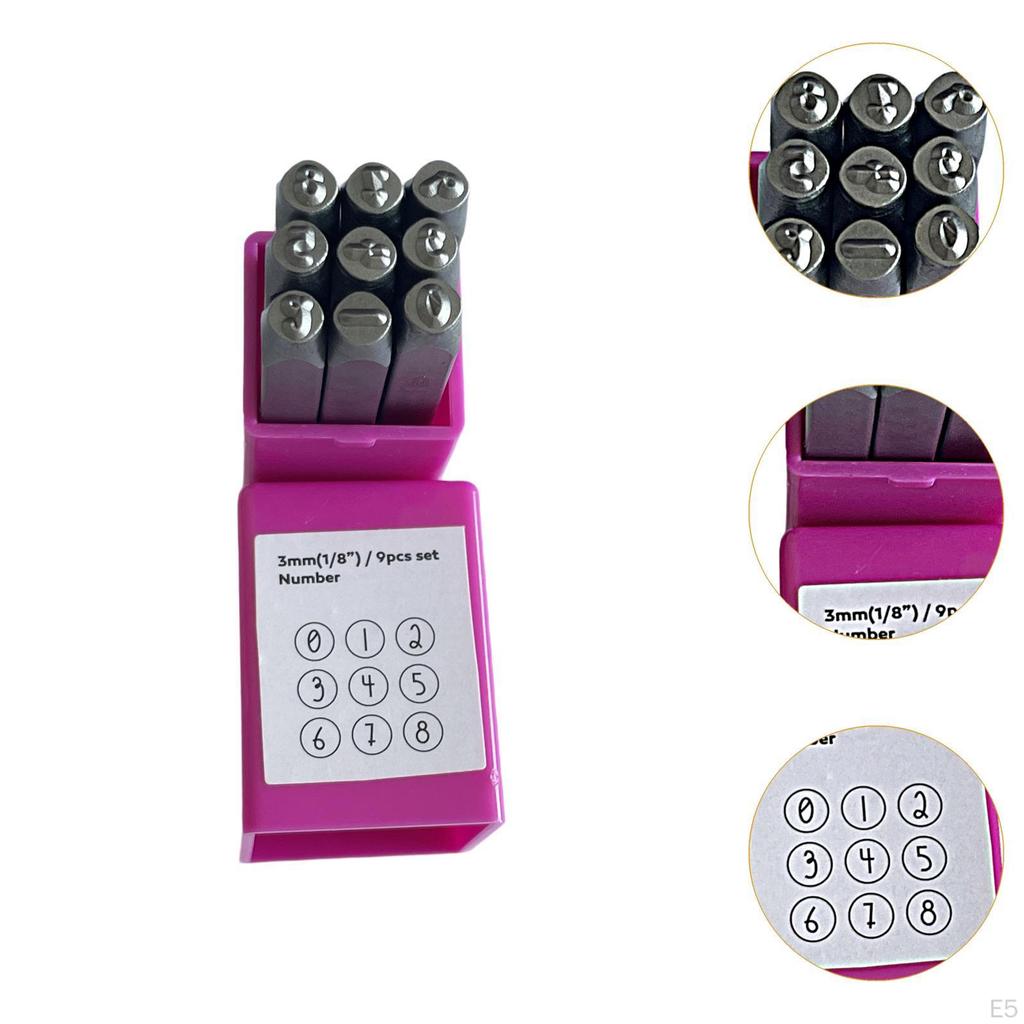 Metal Stamping Set 3mm,Professional Lightweight Sturdy Portale Steel Stamps for Jewelry Making