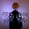 Fairy Wings Women Glowing Dragonfly Wing Costume Lightweight Breathable Dress-Up Accessories for Parties Cosplay Perform
