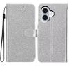 Совместимо с кожаным чехлом для iPhone 17, кошельком с кармашком для карт с блестками для Samsung S26, защитным чехлом, роскошным чехлом-книжкой для Honor 400