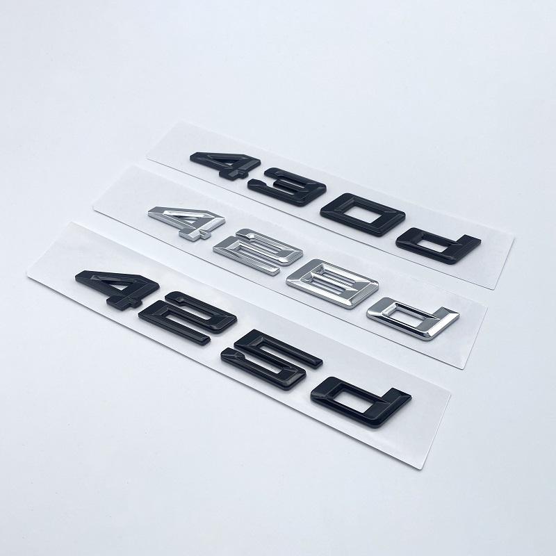Новые цифры, буквы 420d, 428d, 430d, 435d, 440d, эмблема ABS для BMW 4 серии F32 F33 F36 G22 G23, табличка на багажник автомобиля, наклейка с логотипом