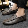 Fashion Men's Loafers Shoes Man Fashion Comfy Slip-on Drive Footwear Male Brand Leather Boat Shoes Men Casual Shoes  Zapatos Para Hombre