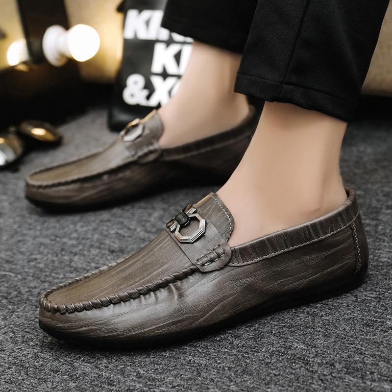 Fashion Men's Loafers Shoes Man Fashion Comfy Slip-on Drive Footwear Male Brand Leather Boat Shoes Men Casual Shoes Zapatos Para Hombre