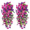 Faux Ipomoea Nil L Roth Flower Wall Decor With Plastic And Silk Material For Outdoor Indoor And Event Use