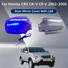 2 шт. Автомобильные ABS Хромированные Аксессуары для Зеркал Заднего Вида Покрытая Отделка 2002 2003 2004 2005 2006 Для Honda CRV CR-V CR V Крышка Зеркала Двери Со Светодиодом