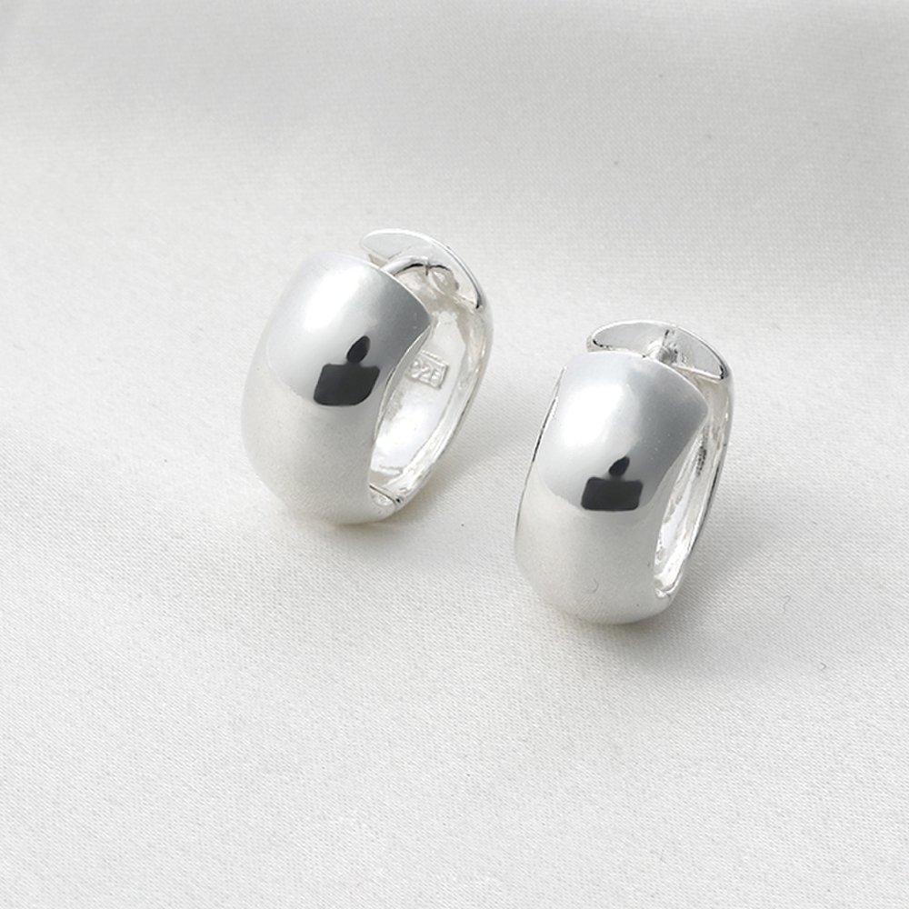 Mon Choix Серебряное массивное кольцо Серьги-клипсы