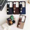 Кожаный ручной браслет с жемчужной камелией, совместимый с чехлом для складного телефона Find N3 Flip zflip5/4, защитный чехол