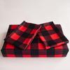 Пододеяльник, красно-черный с рисунком в виде клетки буйвола, двусторонний пуховый комплект из микрофибры, современное постельное белье для женщин и мужчин