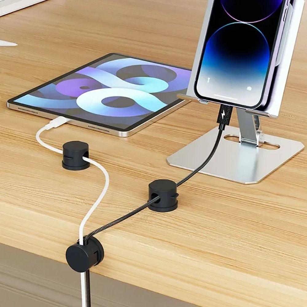 3Pcs Adjustable Cable Organizer Adhesive Cable Clips Wire Arrangement Cable Management Home