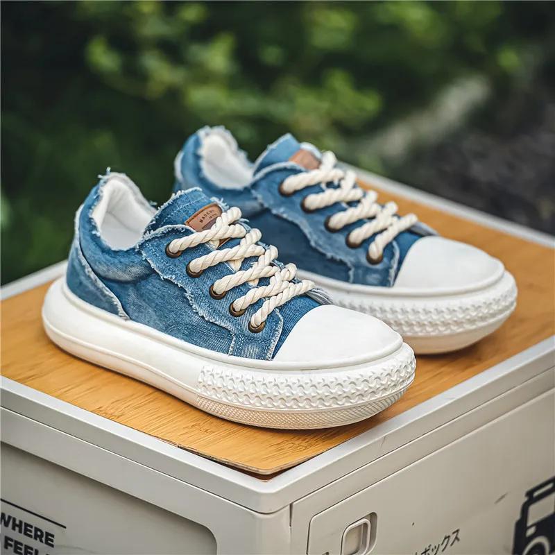 2024 Новые дышащие повседневные кроссовки для скейтбординга Удобные спортивные туфли с мягкой подошвой Шнуровка Кроссовки из парусины с мелким горлом