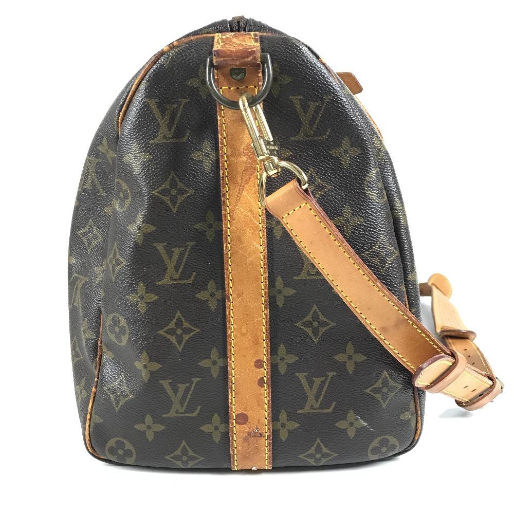 Louis Vuitton M41418 Монограмма KeepallBandouliere 45 Дорожная сумка Сумка-даффл Коричневый