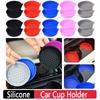 2Pcs Car Cup Coaster Waterproof Non-Slip Sift-Proof Spill Holder Insert Silicone Anti-skid Cup Bottle Mat Car Accessories