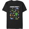 Мужская футболка Fifth Sun Minecraft Рыбы и Мобы
